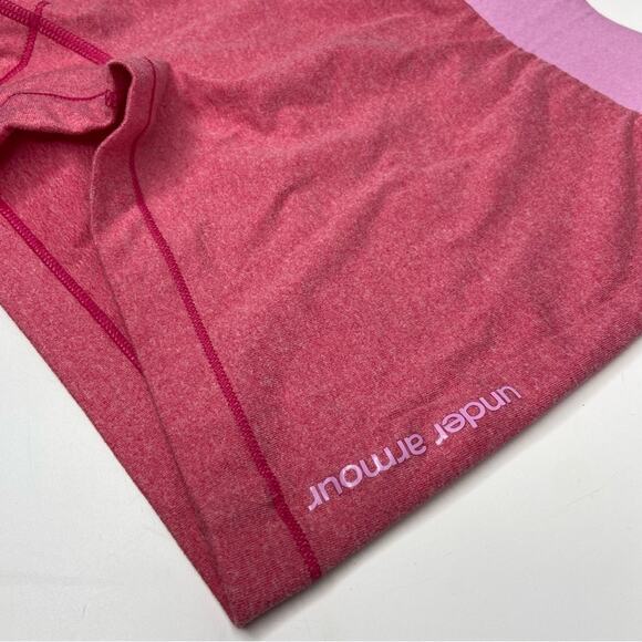 Under Armour Pink Athletic Compression Shorts - Picture 2 of 4